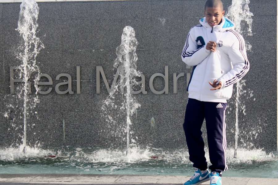 Mbappé de pequeño en la Ciudad Deportiva del Madrid