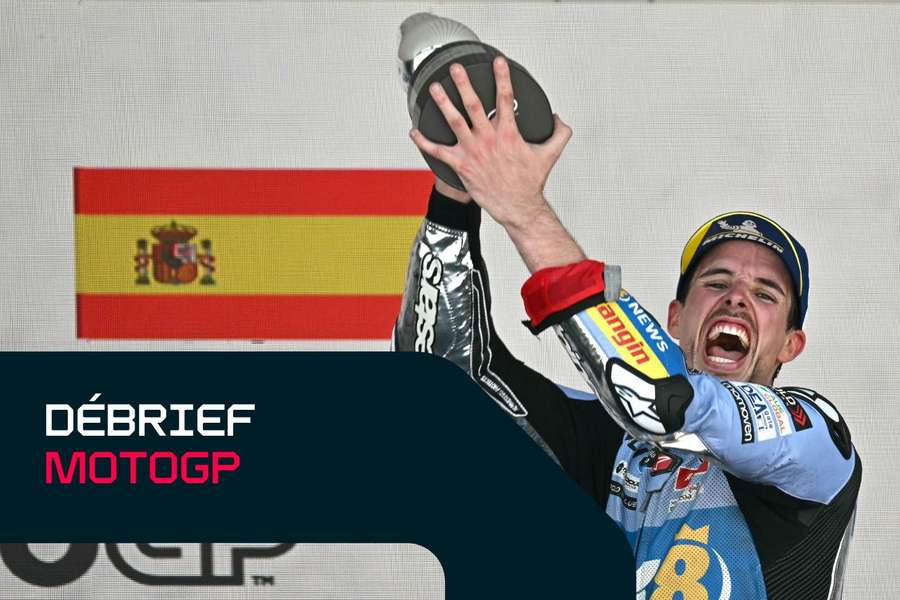 Alex Marquez après sa victoire.