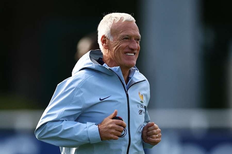 Deschamps in training Deschamps in training