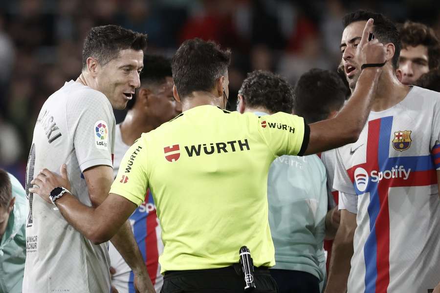 LaLiga: wysyp czerwonych kartek, Lewy wyrzucony niesłusznie