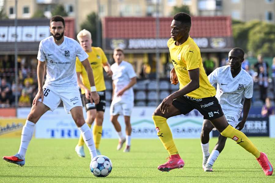 Mohamed Toure (20) in action for KuPS