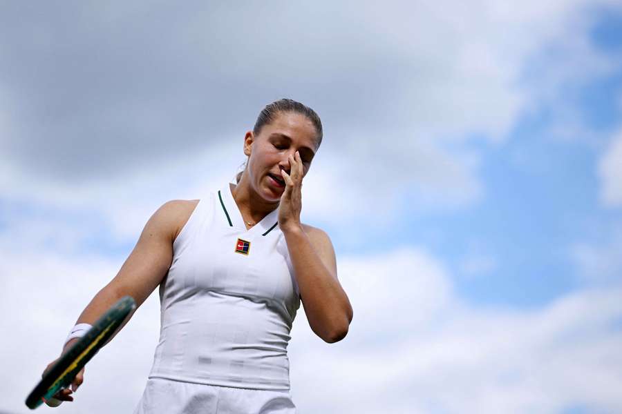 Diane Parry à Wimbledon le 1ᵉʳ juillet.