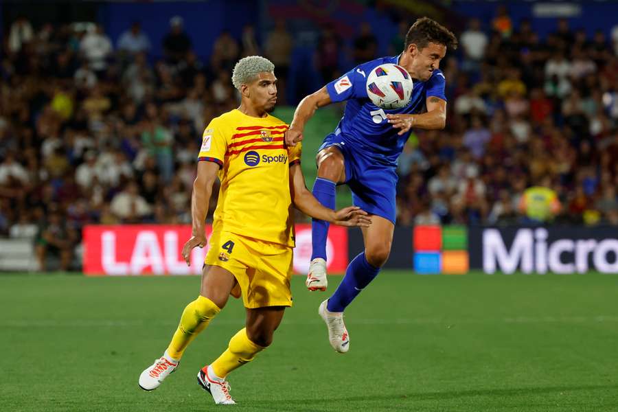 Ronald Araújo, durante o jogo contra o Getafe