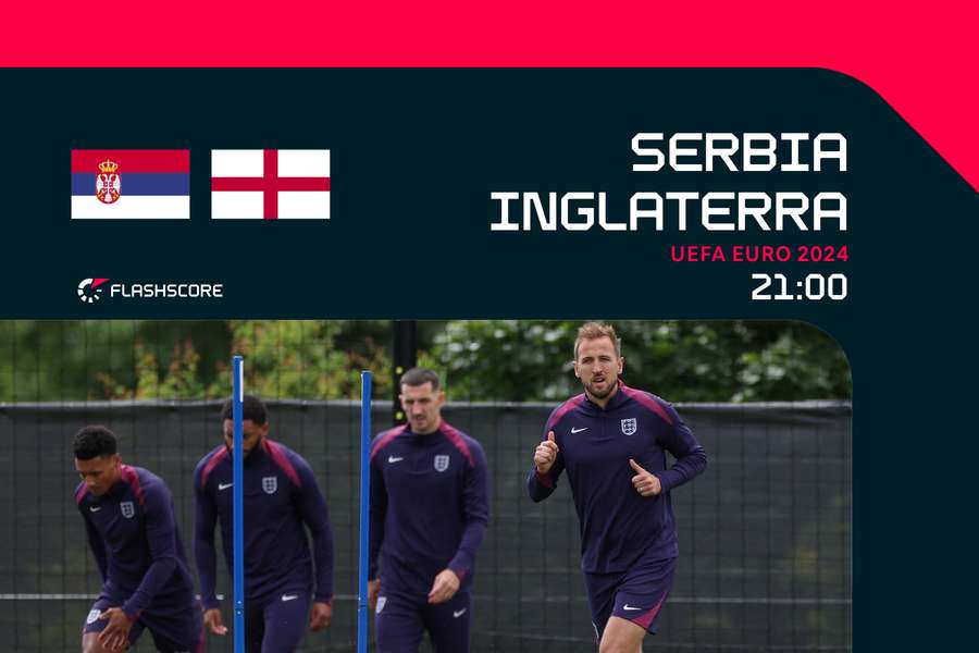 Inglaterra, durante el último entrenamiento antes de jugar contra Serbia