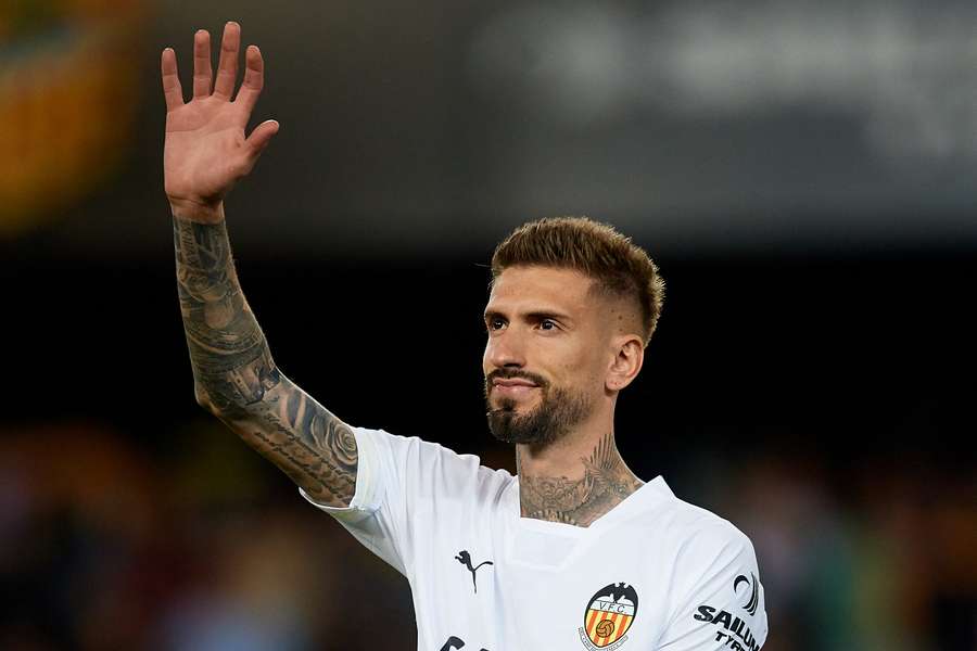 Samu Castillejo cuando jugaba en el Valencia