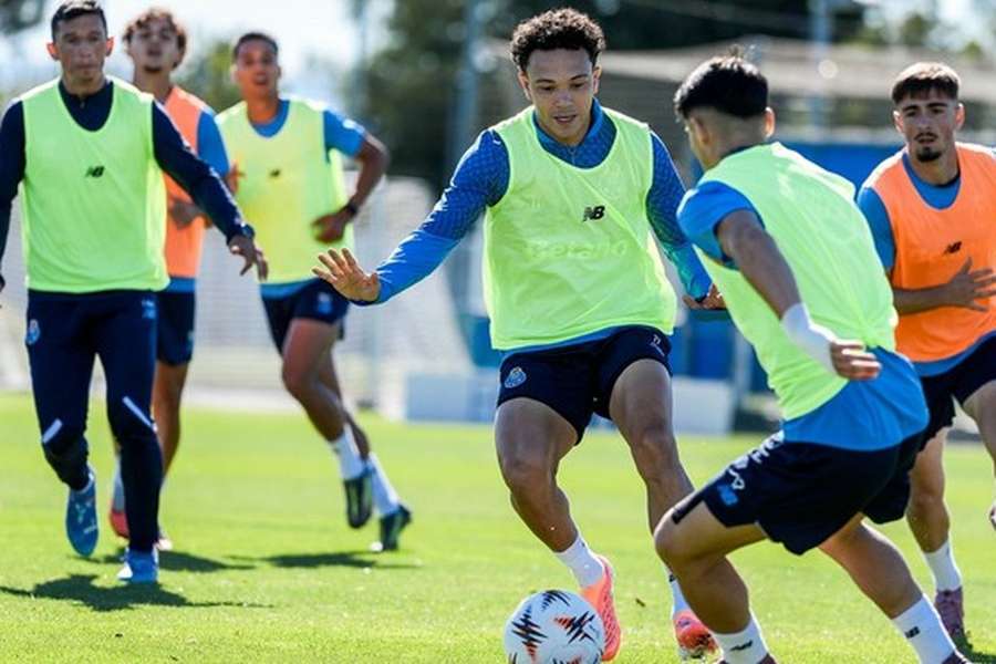 Pepê no treino do FC Porto