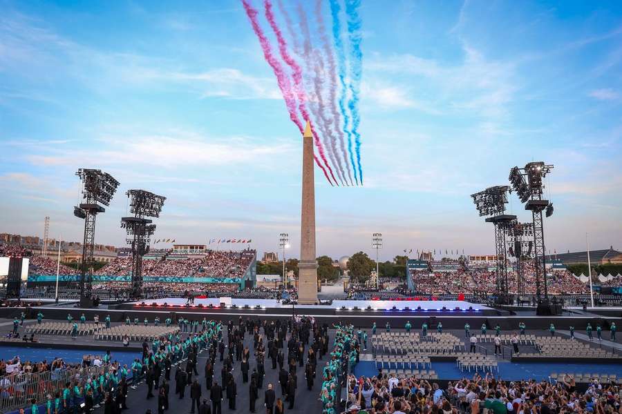 A cerimónia de abertura dos Jogos Paralímpicos Paris-2024