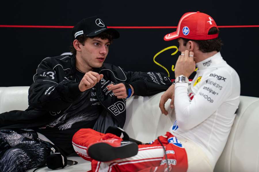 Kimi Antonelli e Charles Leclerc