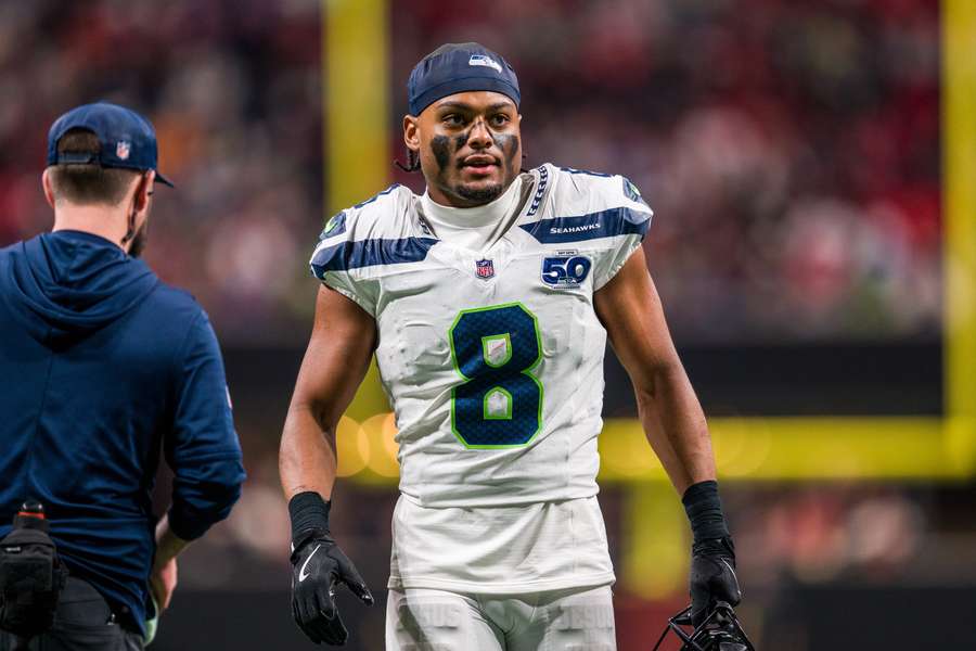 Seahawks safety Coby Bryant on the sidelines