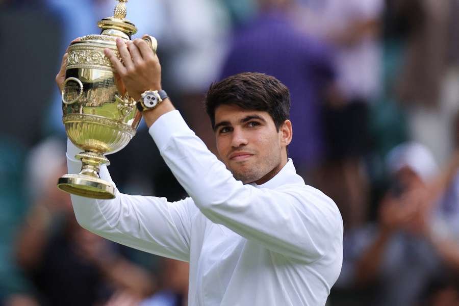 Carlos Alcaraz, tras ganar Wimbledon Carlos Alcaraz, tras ganar Wimbledon