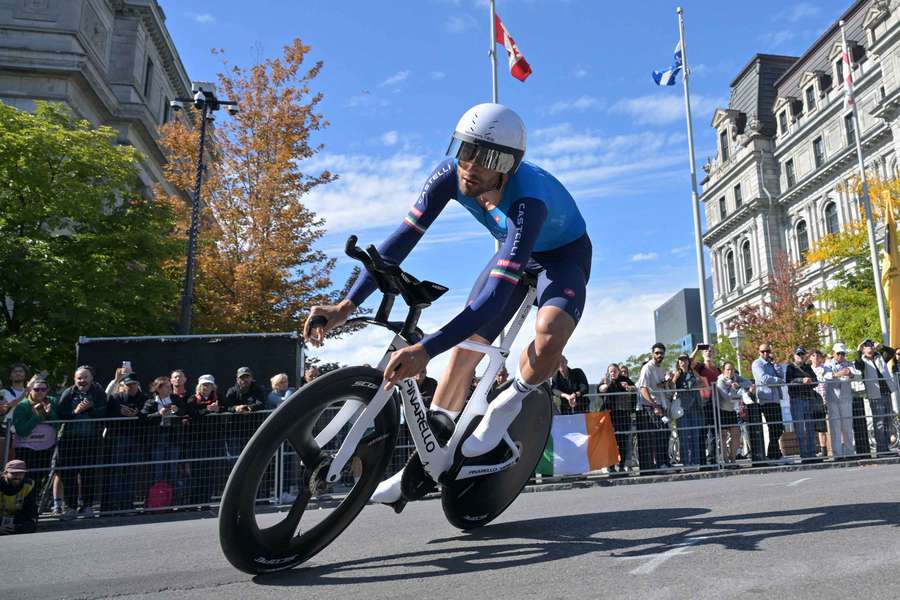 Filippo Ganna aux Championnats du monde le mois dernier. Filippo Ganna aux Championnats du monde le mois dernier.