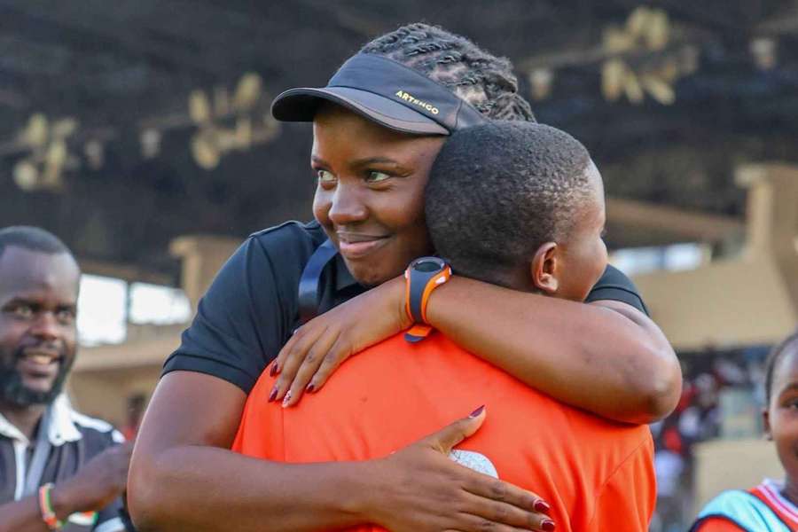 Kenya Junior Starlets coach Mildred Cheche Kenya Junior Starlets coach Mildred Cheche