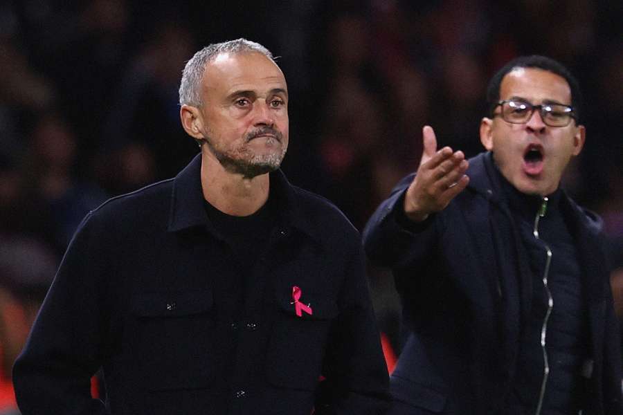 Luis Enrique au Parc des Princes ce vendredi.