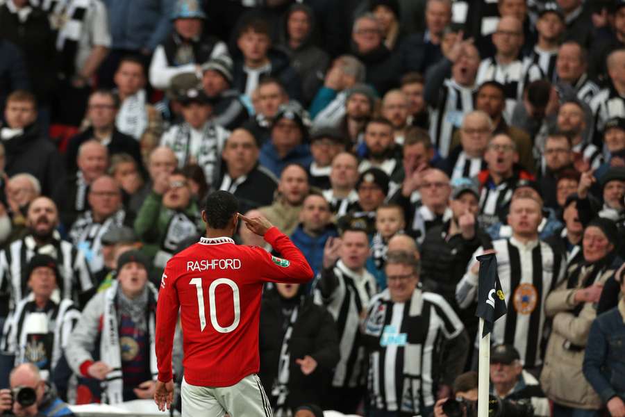 Rashford silenció a los aficionados del Newcastle