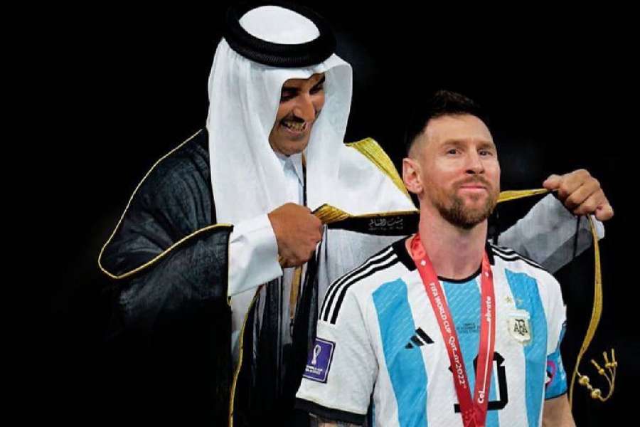 Messi foi campeão do mundo com a Seleção Argentina no Catar, em 2022