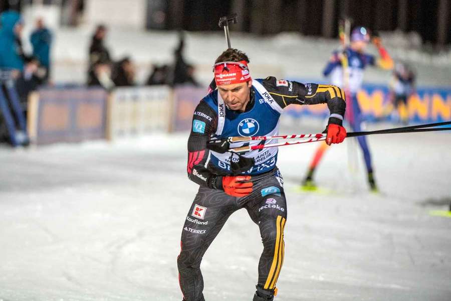 Biathlet Philipp Nawrath in AKtion