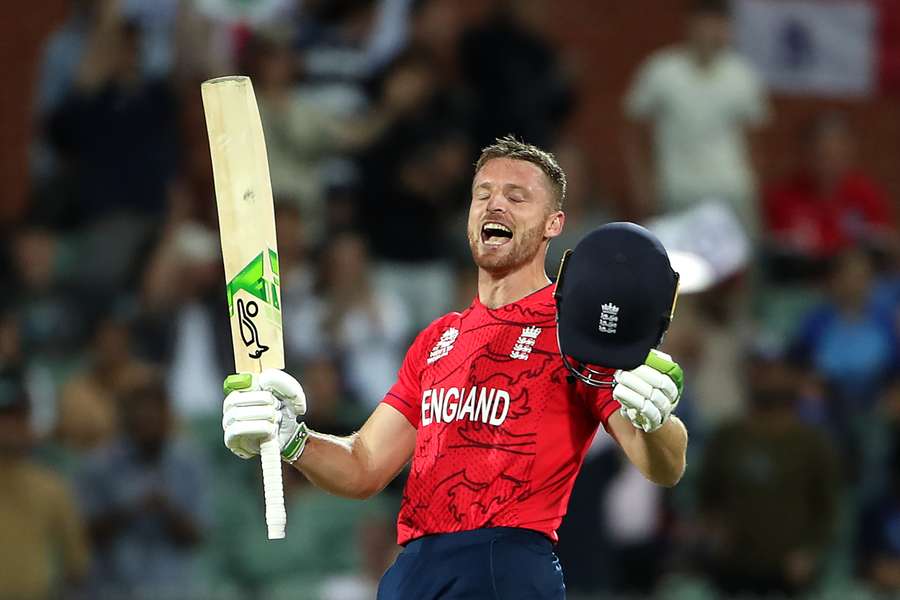 Buttler celebrates England's victory against India