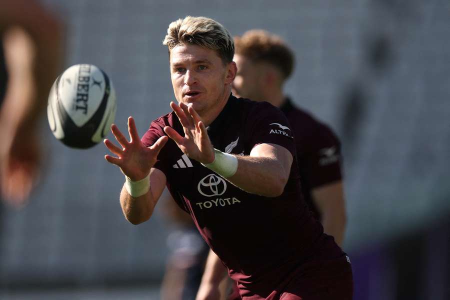 Beauden Barrett à l'entraînement. Beauden Barrett à l'entraînement.