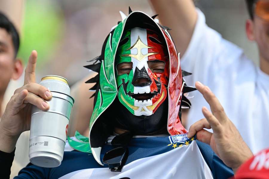 Adepto do Pachuca no apoio à equipa mexicana
