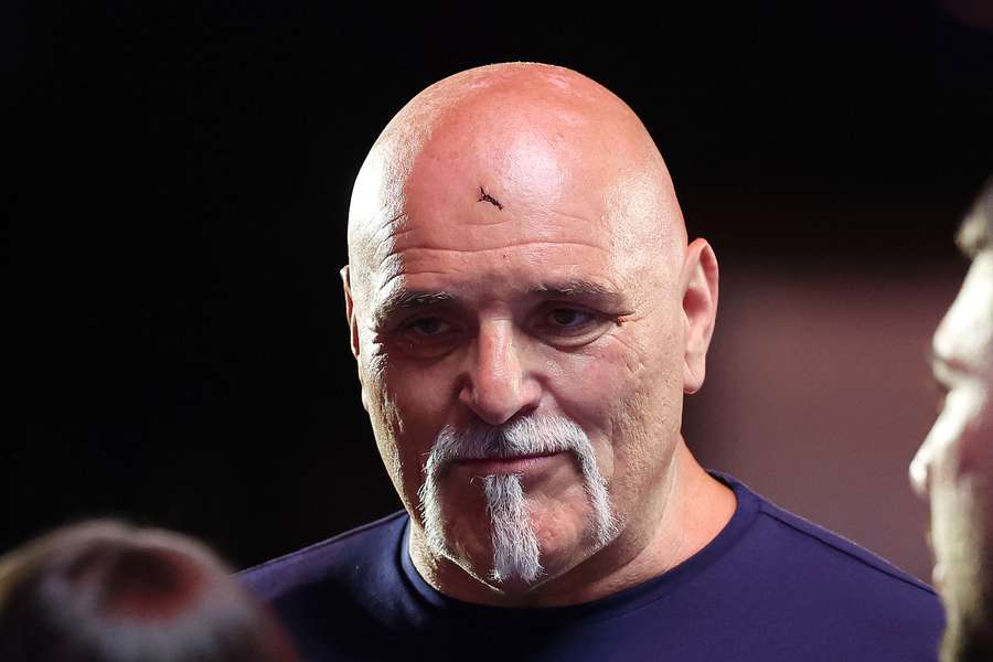 John Fury pictured with a cut on his head