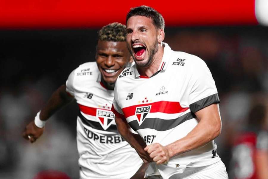 Calleri garantiu a vitória do São Paulo sobre o Flamengo