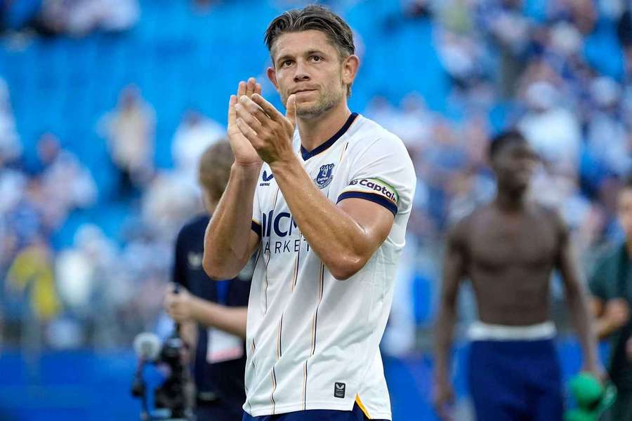 Everton captain James Tarkowski.
