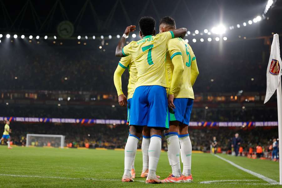 Casemiro fez seu segundo gol na era Ancelotti e o oitavo pela Seleção Brasileira Casemiro fez seu segundo gol na era Ancelotti e o oitavo pela Seleção Brasileira