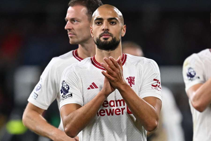 Sofyan Amrabat made his Man Utd debut against Burnley on Saturday
