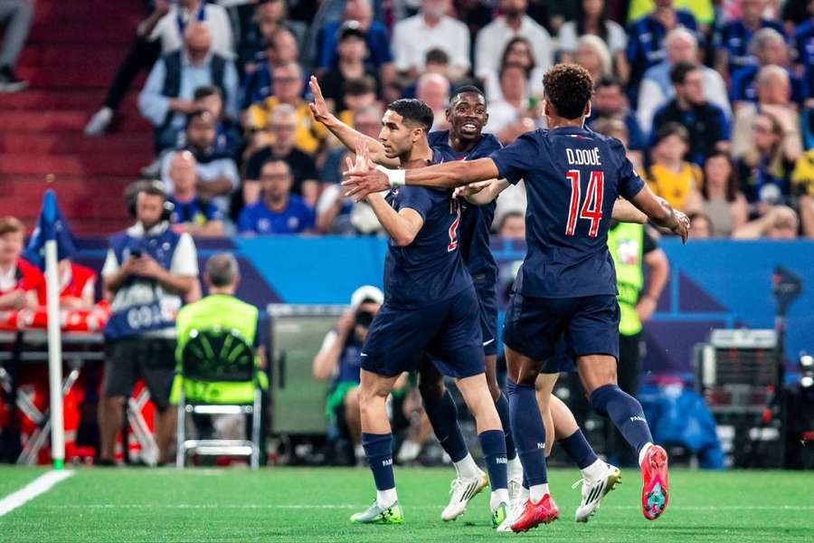 Achraf en su celebración 