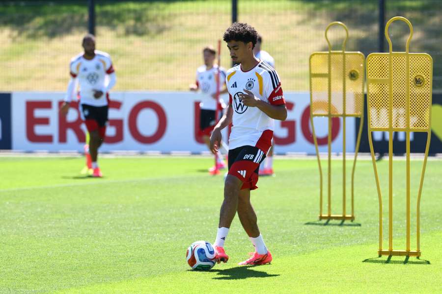 Brown während einer DFB-Trainingseinheit