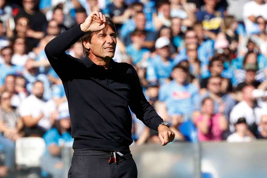 Conte during the match