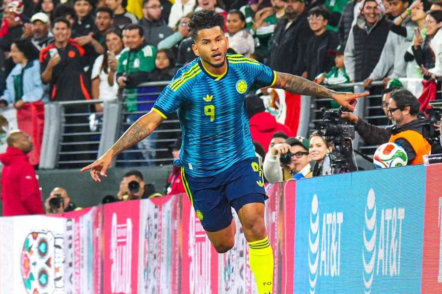 Luis Suárez festejou pela Colômbia Luis Suárez festejou pela Colômbia