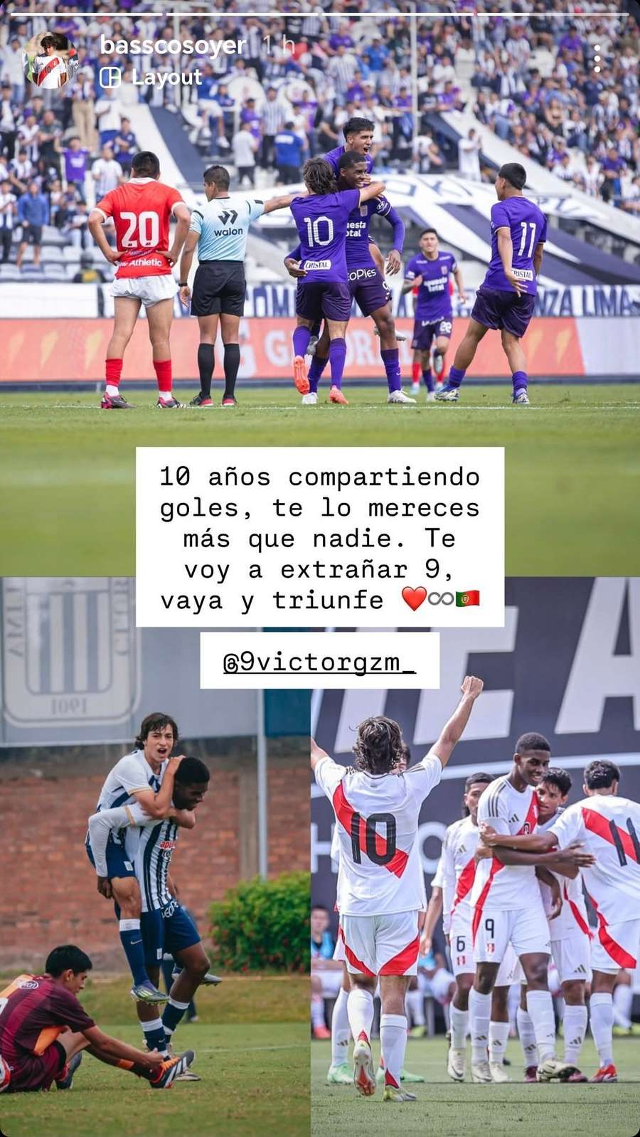 A mensagem de Bassco Soyer para Víctor Guzmán