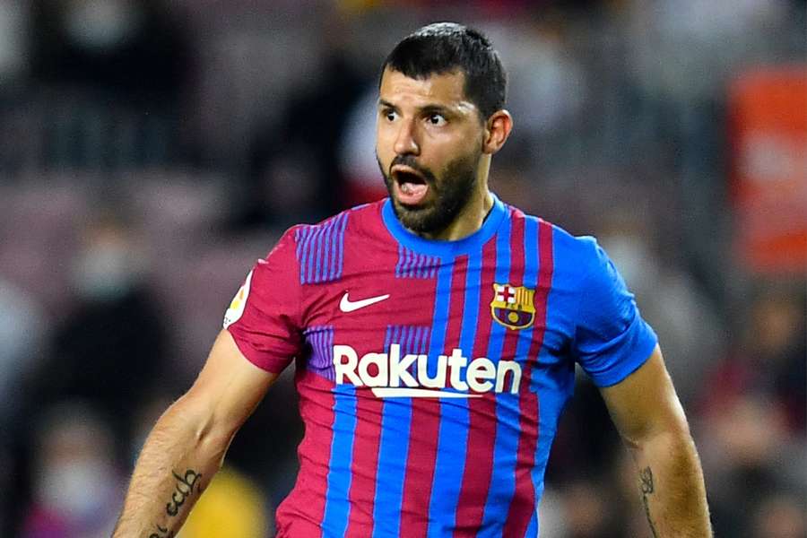 Agüero jogou 5 partidas pelo Barça antes de se aposentar, em 2021