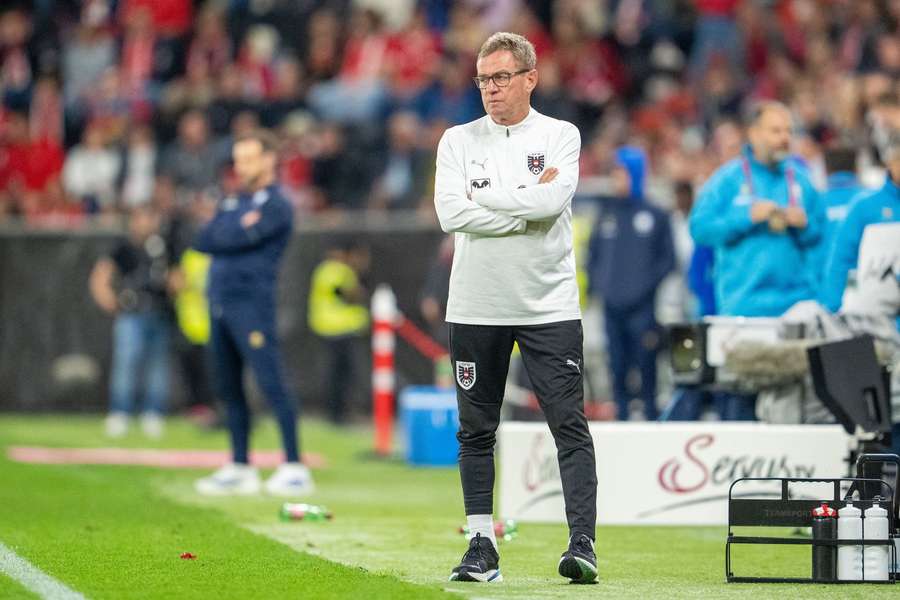 Ralf Rangnick an der Seitenlinie gegen Zypern.
