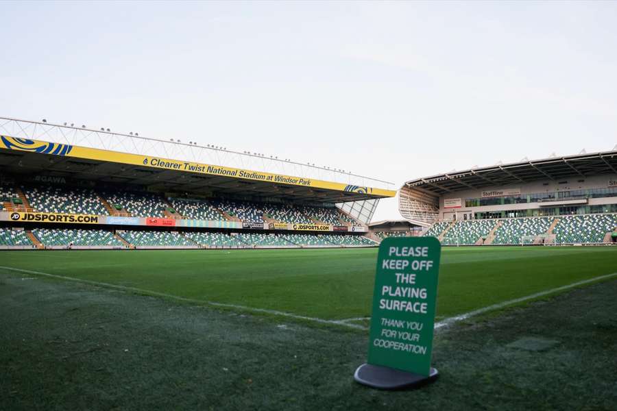 Der Windsor Park in Belfast ist Schauplatz des WM-Quali-Spiels zwischen Nordirland und Deutschland am Montagabend.