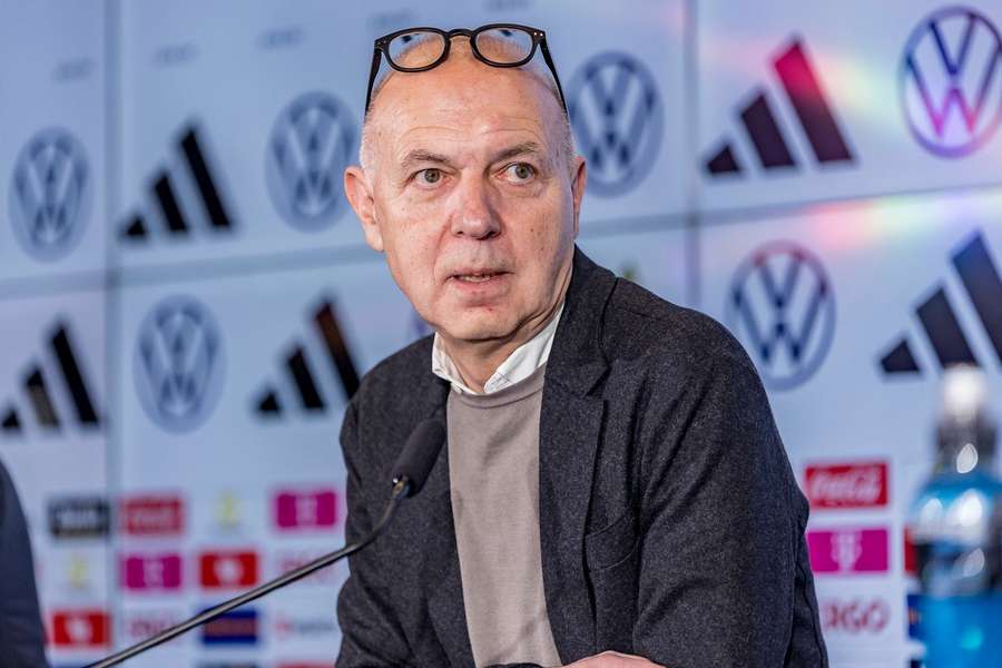 Bernd Neuendorf bei der DFB-Pressekonferenz