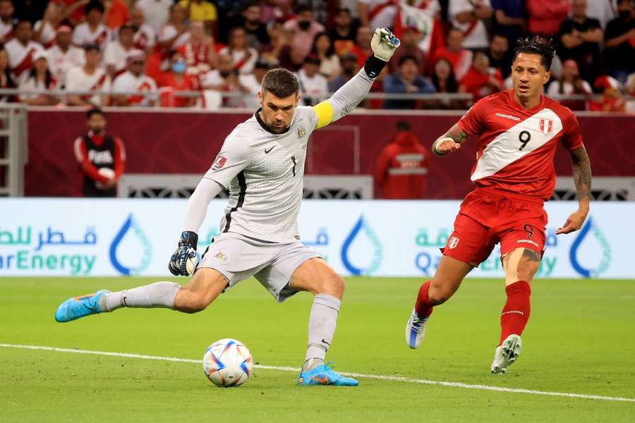 Mat Ryan helped the Socceroos battle past Peru in a qualifier for the 2022 World Cup in Qatar