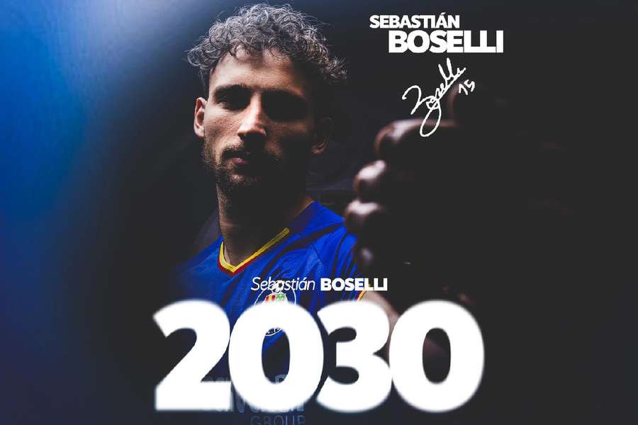 Sebastián Boselli, hasta 2030 como azulón