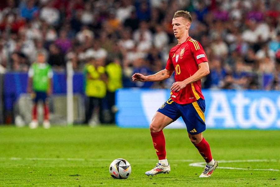 Dani Olmo lors de la demi-finale.