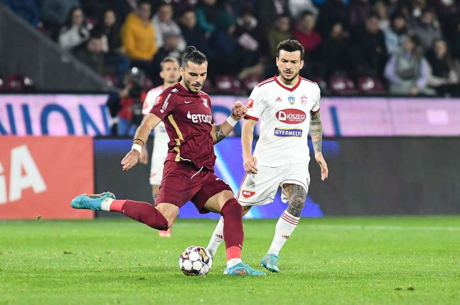 CFR Cluj s-a impus în partida tur cu 2-1