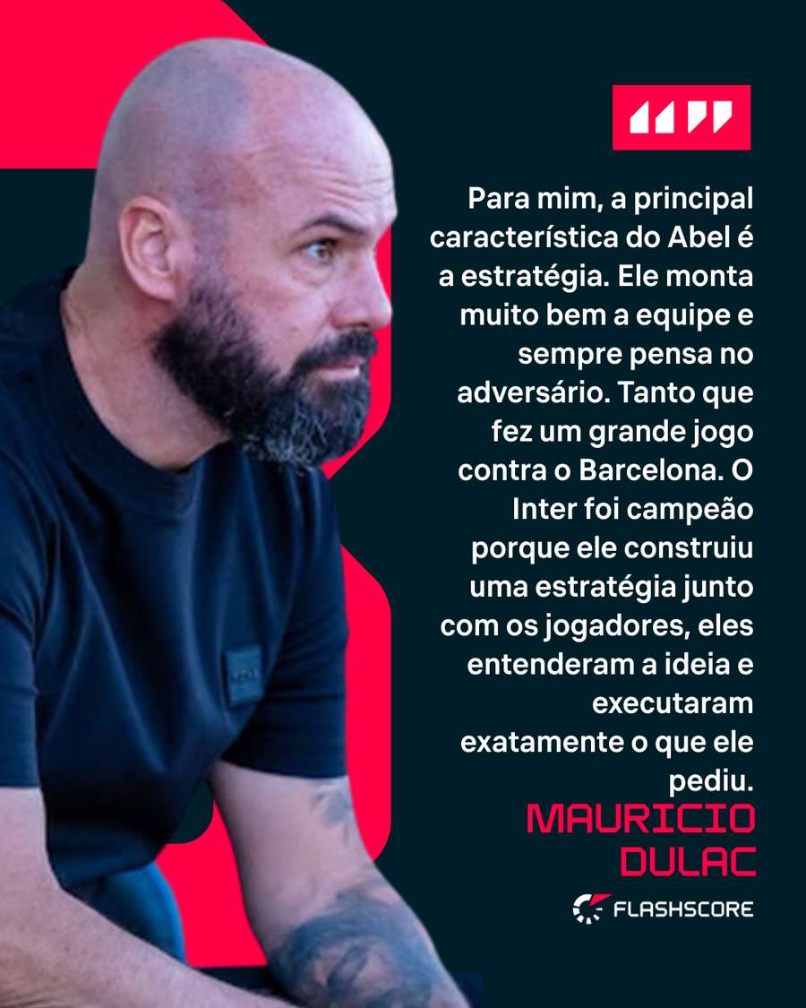 Dulac enaltece experiência com Abel Braga Dulac enaltece experiência com Abel Braga