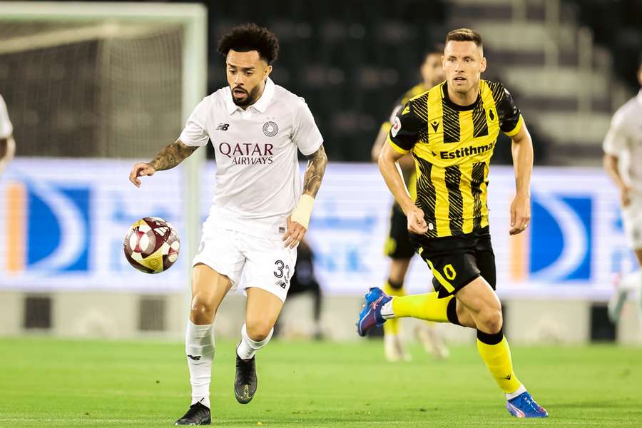 Claudinho em ação na liga catari Claudinho em ação na liga catari