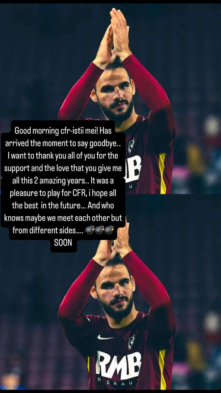 Story-ul postat pe Instagram de Panagiotis Tachtsidis