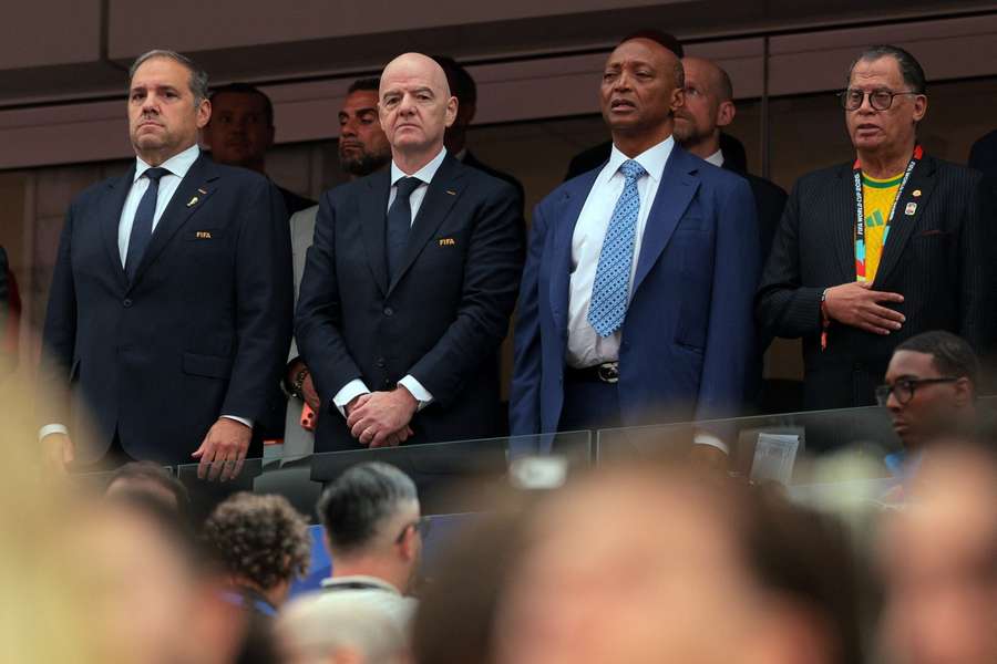 CONCACAF-Präsident Victor Montagliani (l.) neben FIFA-Präsident Gianni Infantino CONCACAF-Präsident Victor Montagliani (l.) neben FIFA-Präsident Gianni Infantino