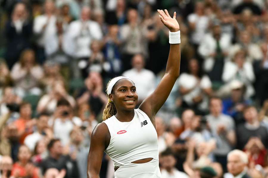 Coco Gauff à Wimbledon.