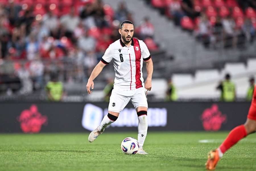 Kochorashvili ao serviço da seleção da Geórgia Kochorashvili ao serviço da seleção da Geórgia