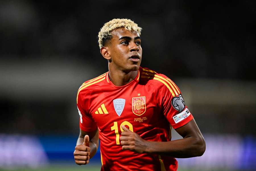 Lamine Yamal ha anotado seis goles con la selección absoluta de España desde su debut en 2023 Lamine Yamal ha anotado seis goles con la selección absoluta de España desde su debut en 2023