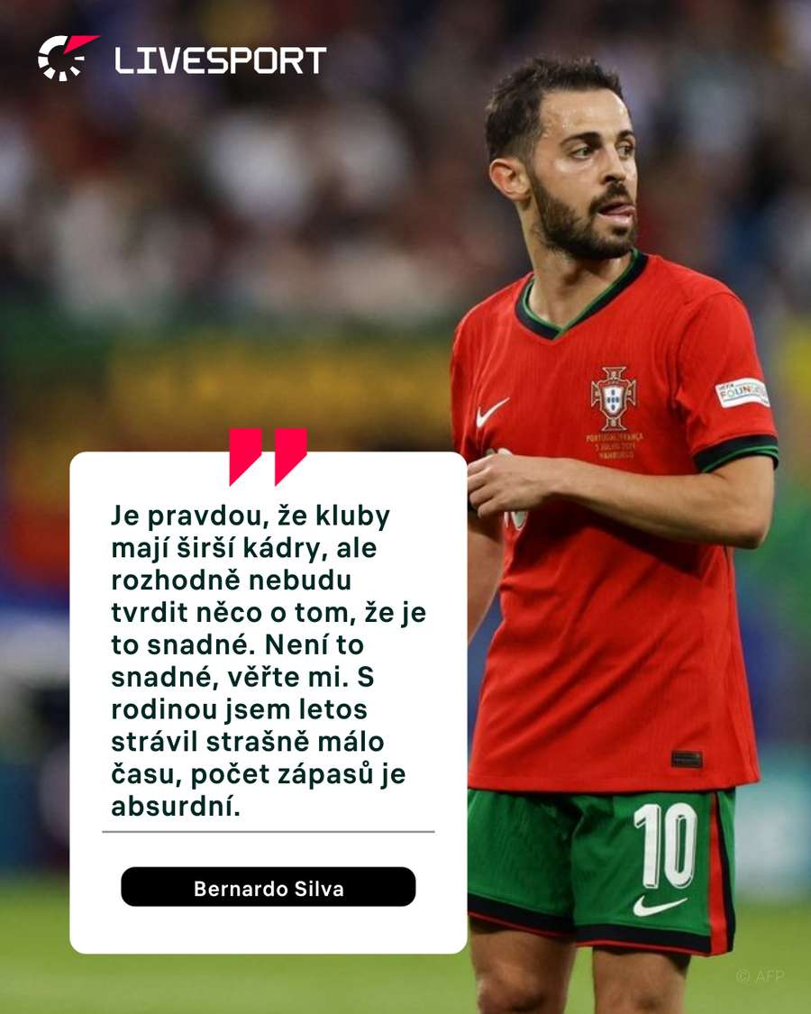 Bernardo Silva k počtu zápásů.