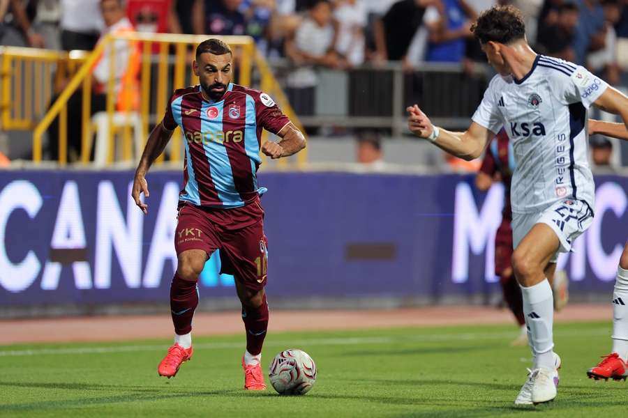 Mohamed Salah na estreia pelo Trabzonspor Mohamed Salah na estreia pelo Trabzonspor